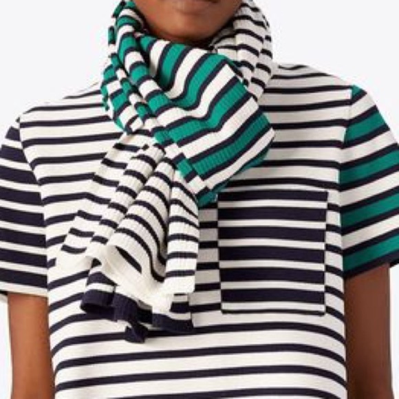 Tory Burch Accessories - Tory Burch Ribbed Tech Knit Striped Scarf